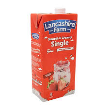 Lancashirr uht single cream 1l